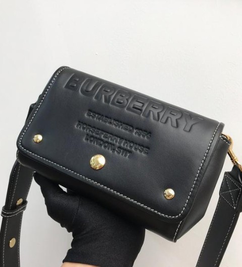 레플리카 버버리 호스페리 레더 크로스바디백