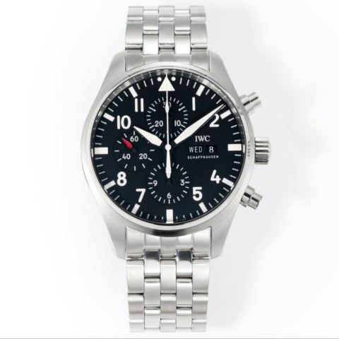 레플리카 IWC 파일럿 크로노 블랙 DB팩토리