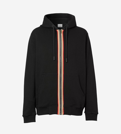 레플리카 버버리 아이콘 스트라이프 후드 집업 블랙 CMD팩토리