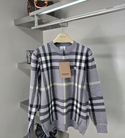 레플리카 버버리 캐시미어 체크 기사 니트 OMA팩토리