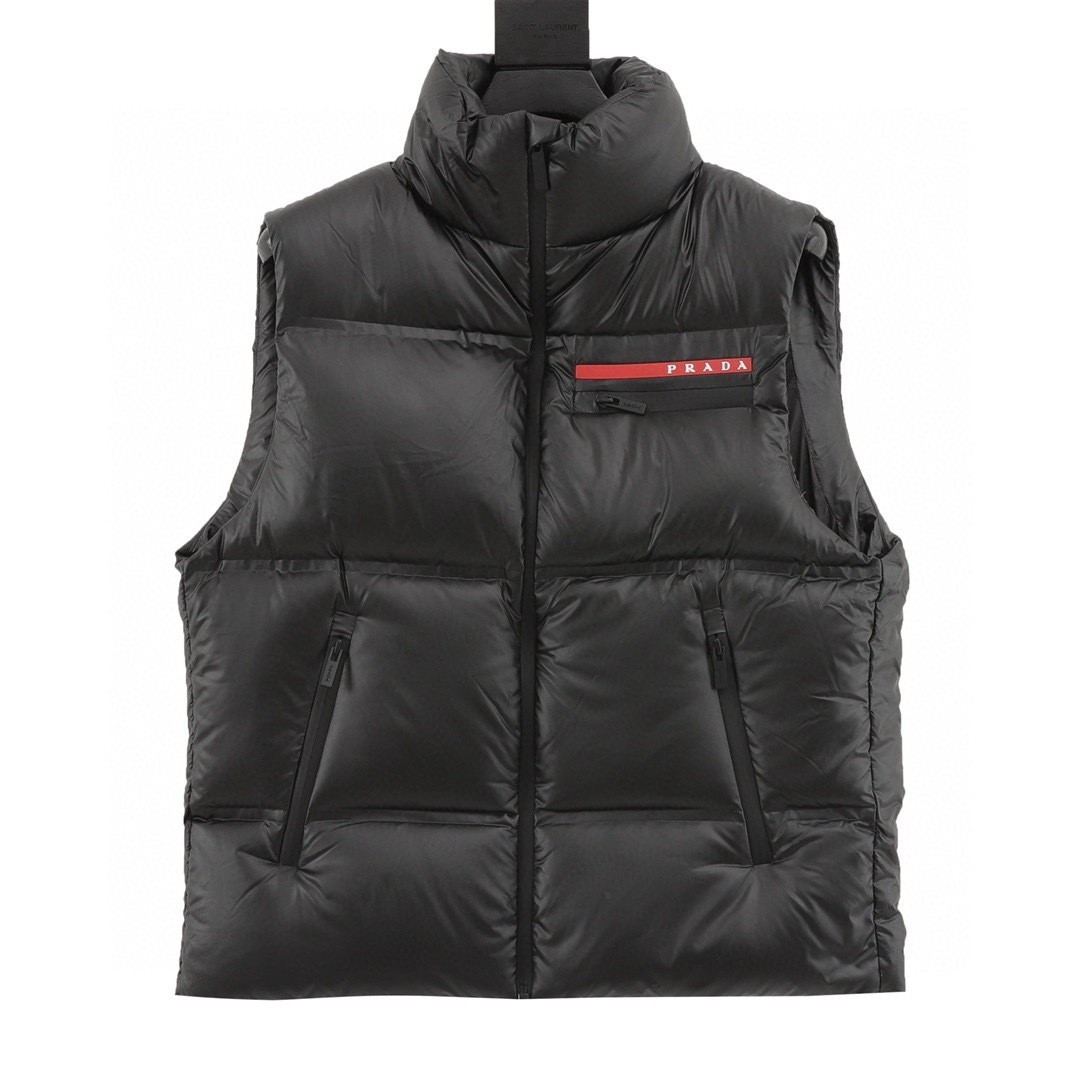 프라다 패딩 베스트 블랙 KK팩토리
