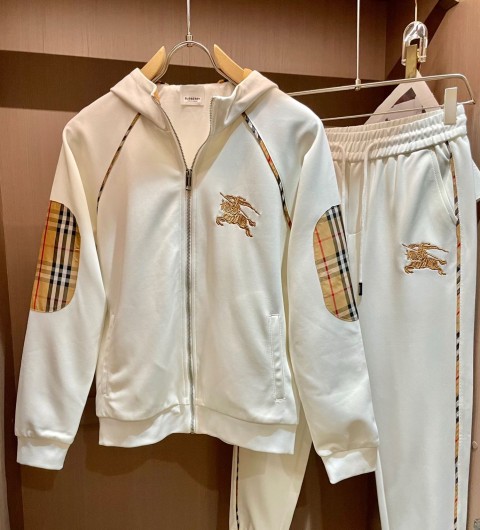 레플리카 버버리 클래식 체크 트레이닝복 세트 화이트 TOP팩토리