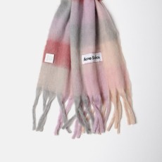 레플리카 아크네스튜디오 체크 울 머플러 핑크 RK팩토리