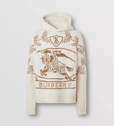 레플리카 버버리 이퀘스트리안 나이트 디자인 인타르시아 울 후드티 CMD팩토리