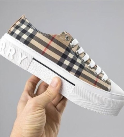 레플리카 버버리 체크 코튼 스니커즈 H12팩토리