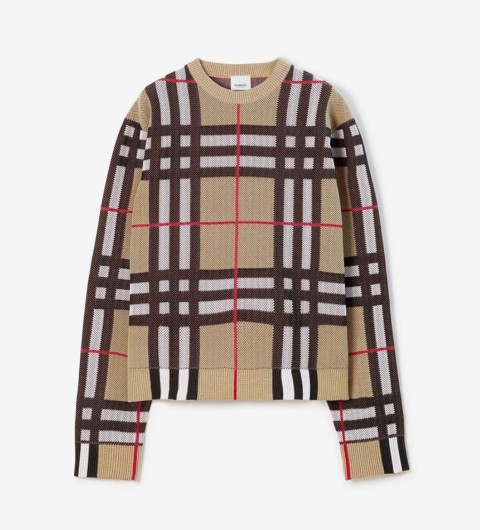 레플리카 버버리 체크 테크니컬 코튼 스웨터 니트 VAL팩토리