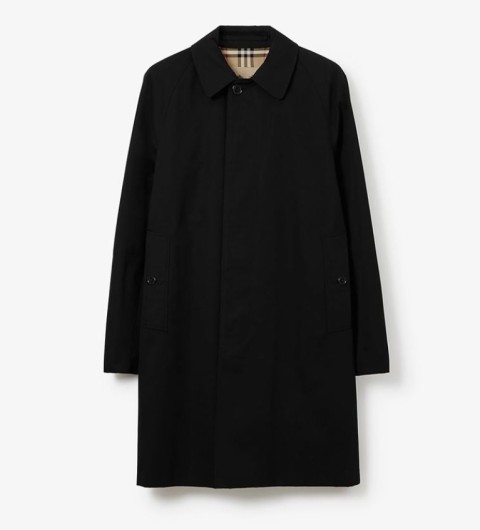 레플리카 버버리 미드 렝스 캠던 헤리티지 카 코트 블랙 TOP팩토리