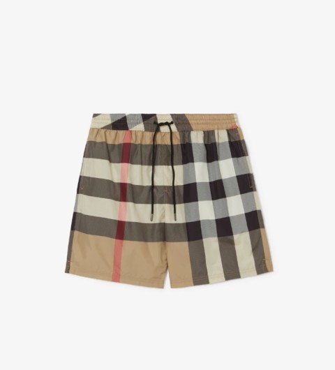 레플리카 버버리 체크 스윔팬츠 베이지 TOP팩토리
