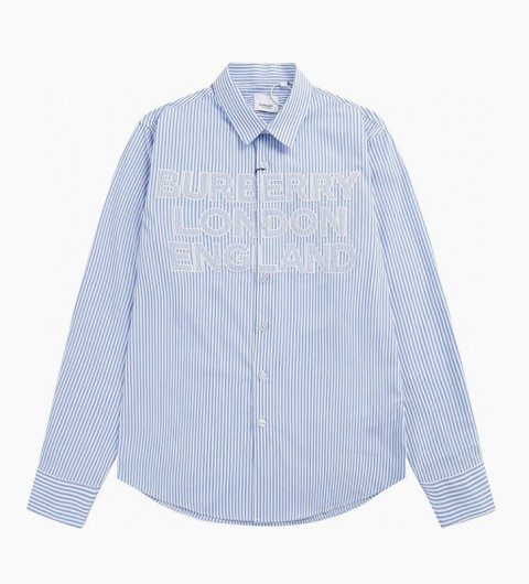 레플리카 버버리 패치 자수 스트라이프 셔츠 AT팩토리