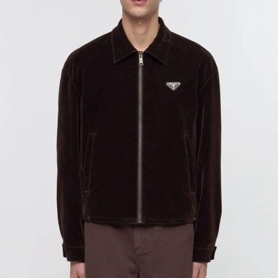 레플리카 프라다 코튼 벨벳 블루종 자켓 VAL팩토리