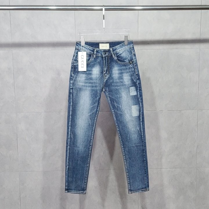 구찌 라이트데님 허니비 데님 팬츠 AT팩토리