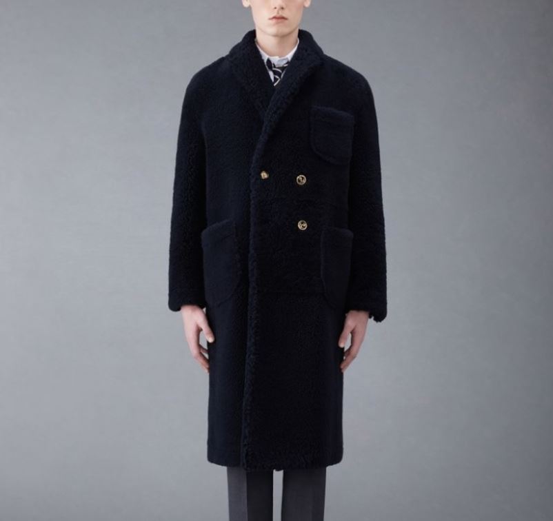 톰브라운 다이드 시어링 더블 오버코트 TOP팩토리