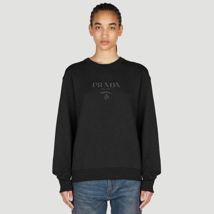 프라다 밀라노 엠브로이더 맨투맨 AT팩토리