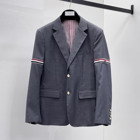 레플리카 톰브라운 삼선 완장 자켓 그레이 VAL팩토리