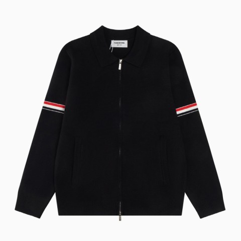 레플리카 톰브라운 코튼 밀라노 스티치 RWB 암밴드 폴로 봄버 자켓 VAL팩토리