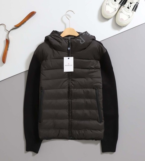 레플리카 몽클레어 로고 후드 니트 패딩 VAL팩토리