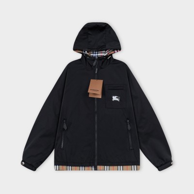 레플리카 버버리 인사이드 체크 EKD 포켓 후드 바람막이 VAL팩토리