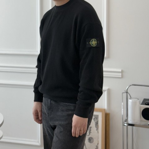 레플리카 스톤아일랜드 리브 와플 맨투맨 셔츠 TW팩토리