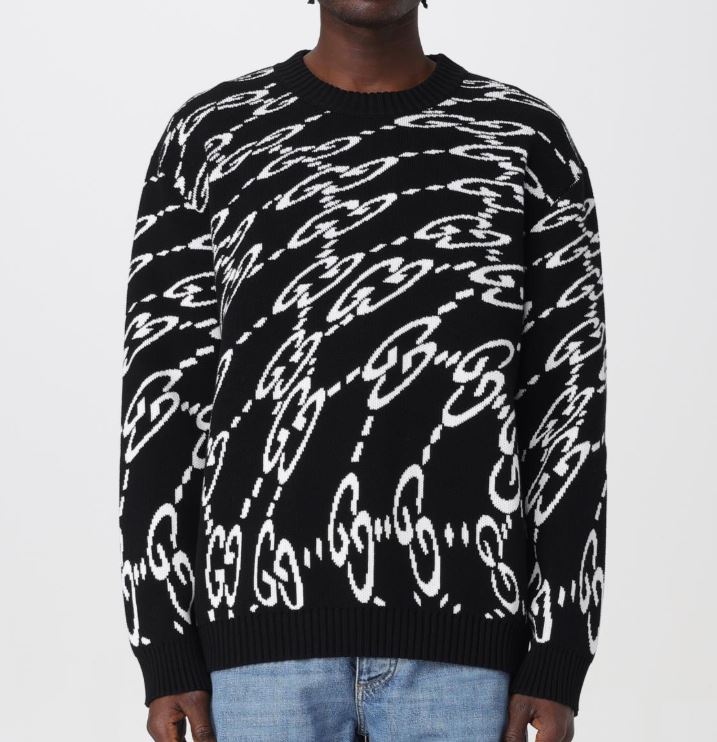 구찌 웨이비 GG 코튼 스웨터 AT팩토리