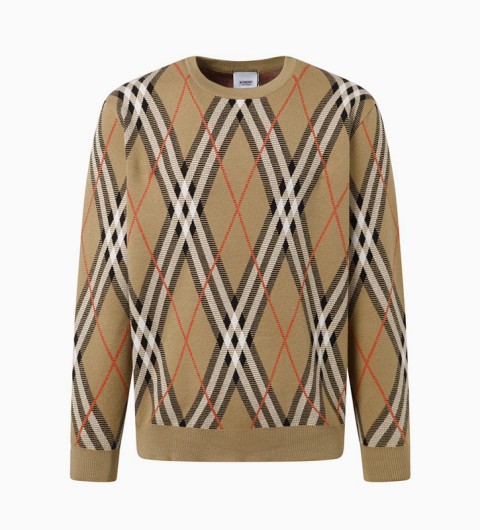 레플리카 버버리 롱체크 라운드 니트 CMD팩토리