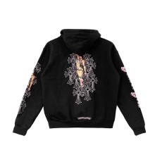 레플리카 크롬하츠 데들리 돌 핑크 후드티 TOP팩토리