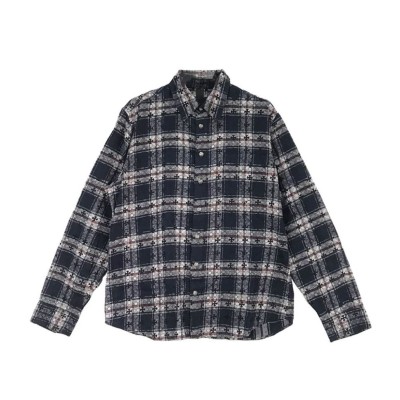 레플리카 크롬하츠 모노그램 크로스 패치 플란넬 셔츠 TOP팩토리