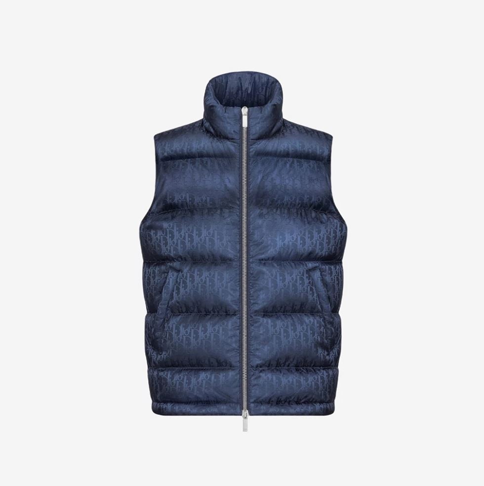 디올 테크니컬 자카드 오블리크 패딩 조끼 TOP팩토리