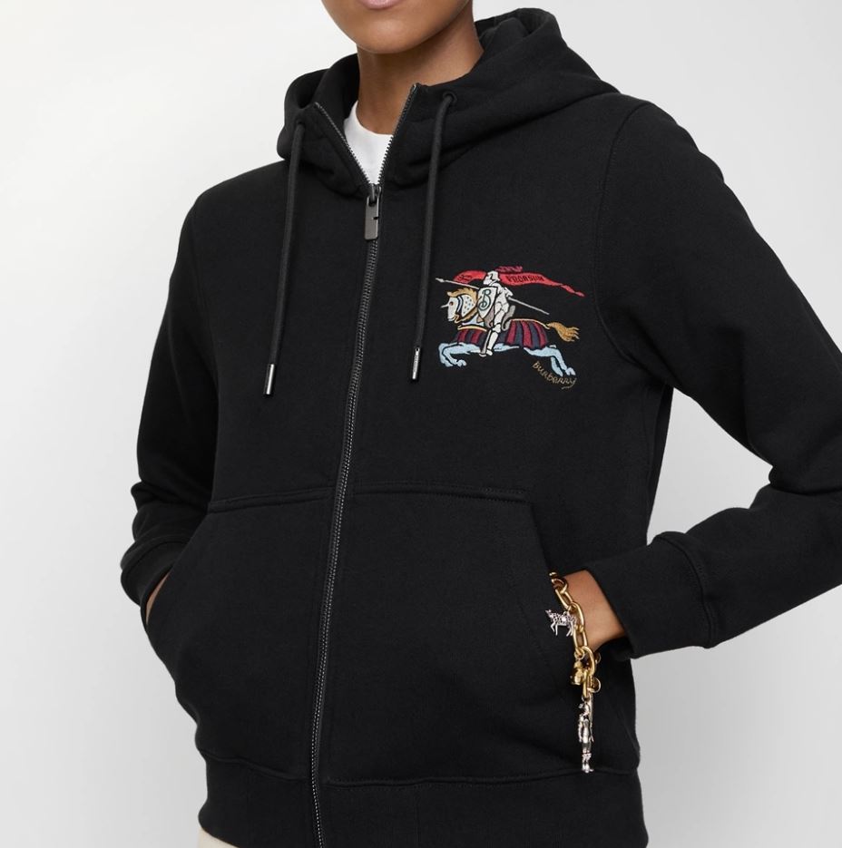 버버리 ekd 코튼 지퍼 후드티 TOP팩토리