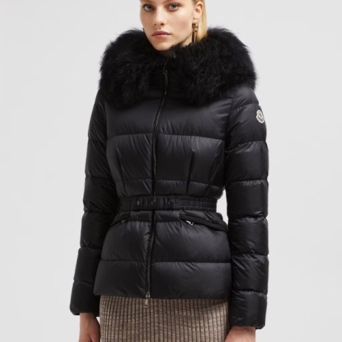 레플리카 몽클레어 여성 보에드 구스다운 블랙 폭스퍼 패딩 TOP팩토리
