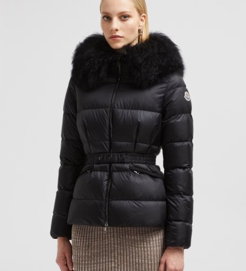 레플리카 몽클레어 여성 보에드 구스다운 블랙 폭스퍼 패딩 TOP팩토리