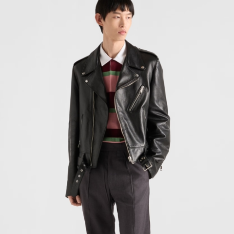 레플리카 프라다 레더 바이커 자켓 VAL팩토리