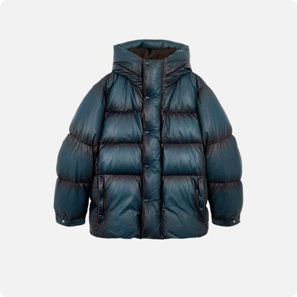 벨루티 파티나 레더 다운자켓 탑몽팩토리