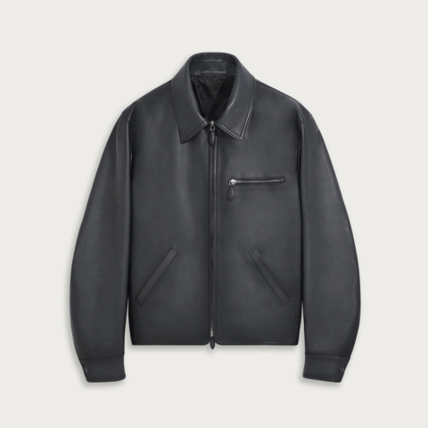 레플리카 벨루티 레더 파티나 원 주르 블루종 자켓 VAL팩토리