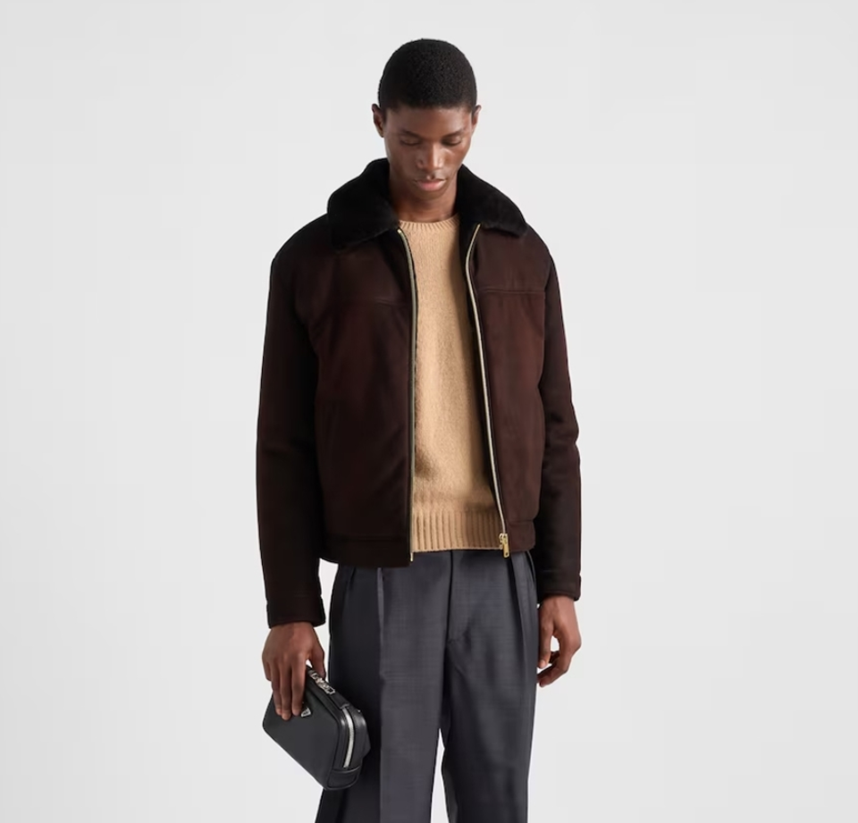 프라다 스웨이드 자켓 TOP팩토리