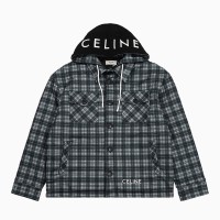 레플리카 셀린느 체크 멀티 포켓 후드로고 셔츠 CMD팩토리