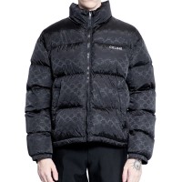 레플리카 셀린느 로고 자카드 하이넥 패딩