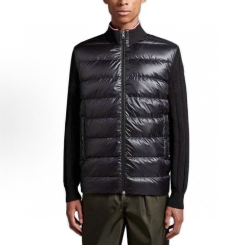 레플리카 몽클레어 패치 니트 패딩 가디건 탑몽팩토리