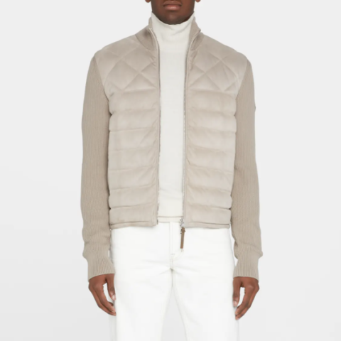 레플리카 몽클레어 판넬 남성 니트 패딩 가디건 탑몽팩토리