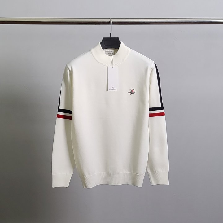 몽클레어 선라인 캐시미어 반목 니트DM팩토리