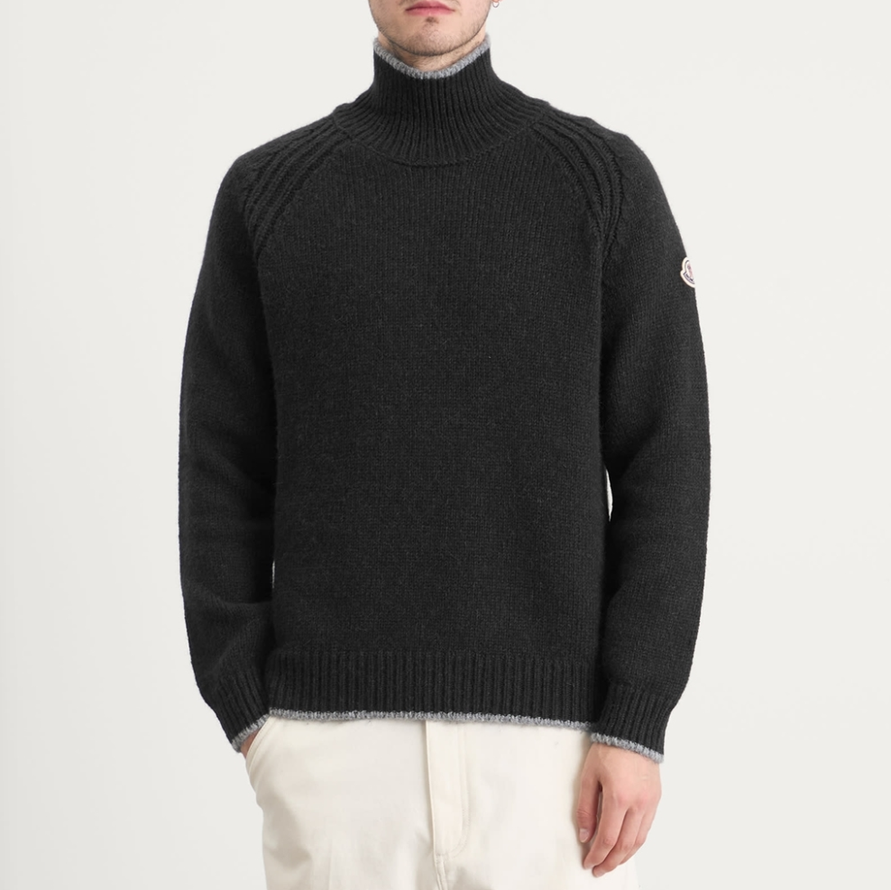 몽클레어 울 블렌드 터틀넥 스웨터 니트 TOP팩토리