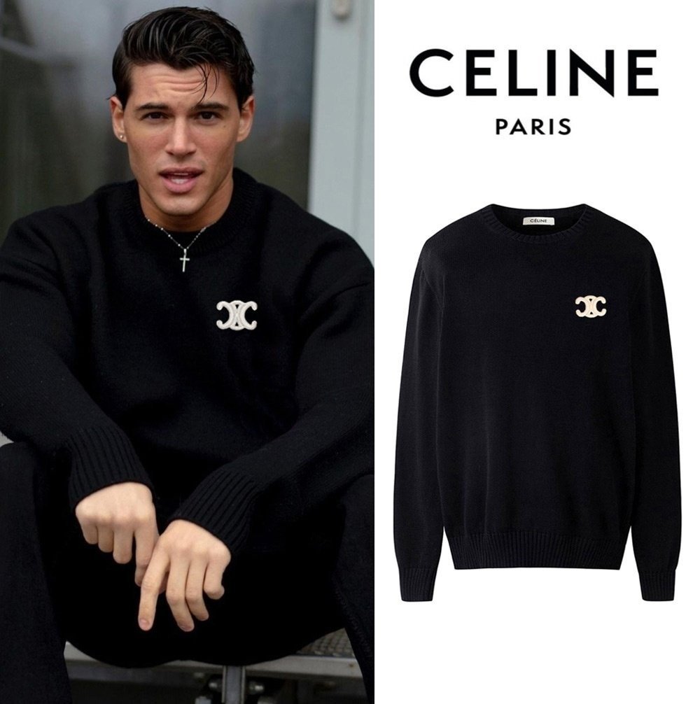 셀린느 트리오페 빅패치 울 니트 RP팩토리