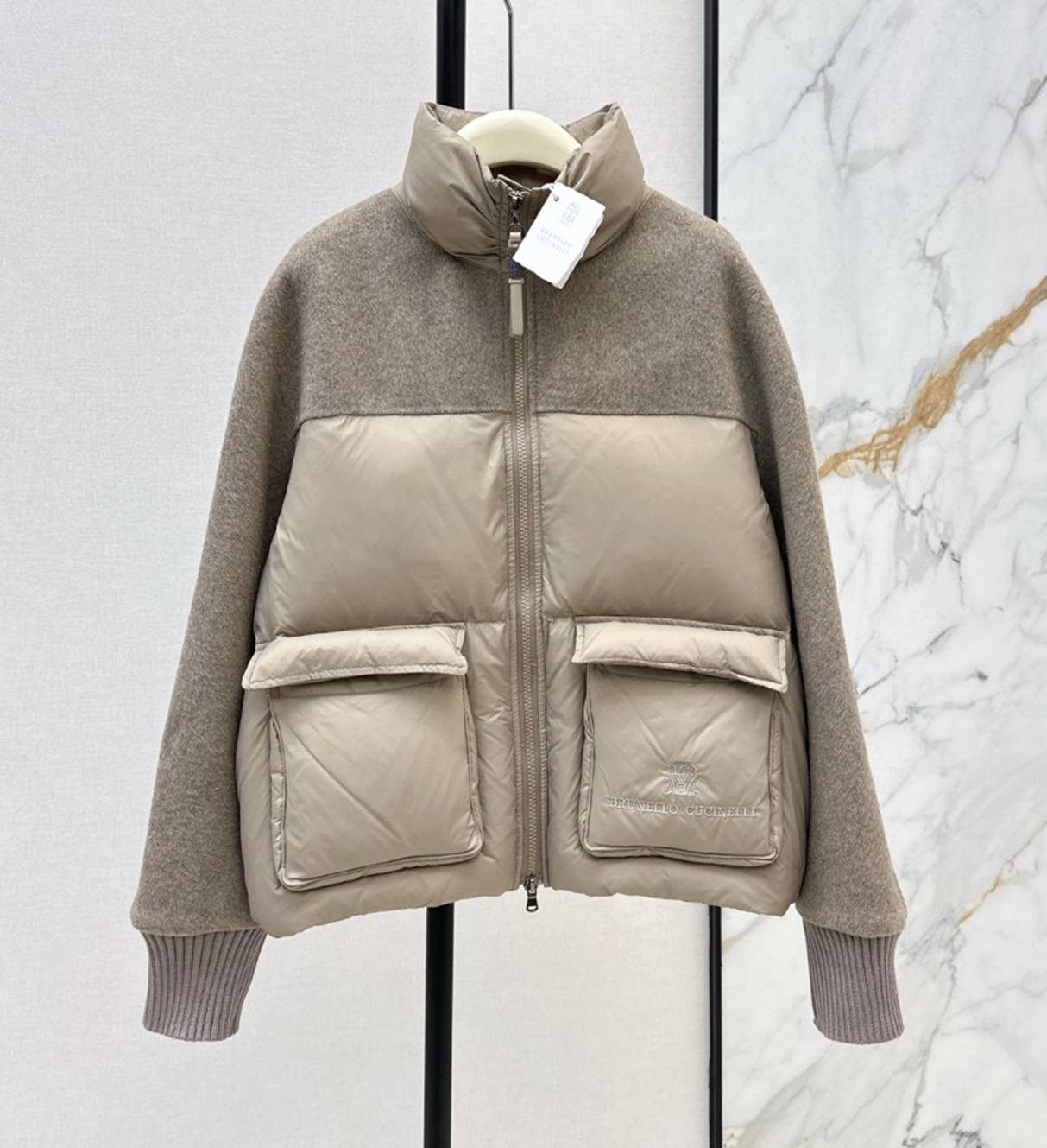 브루넬로 쿠치넬리 여성 양모 구스다운 패딩 TOP팩토리
