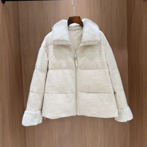 레플리카 브루넬로 쿠치넬리 여성 시어링 구스다운 패딩 TOP팩토리