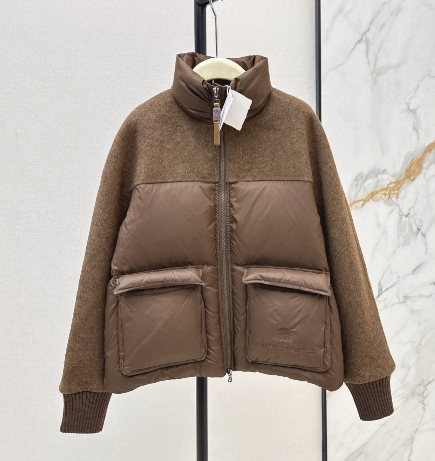 브루넬로 쿠치넬리 여성 양모 구스다운 패딩 TOP팩토리