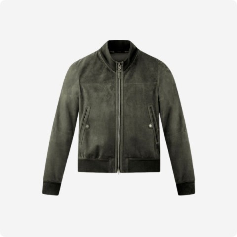 레플리카 톰포드 라이트 스웨이드 트랙 자켓 BLACK팩토리