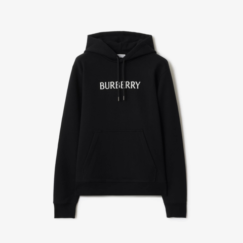 레플리카 버버리 로고 코튼 후드티 BLACK팩토리